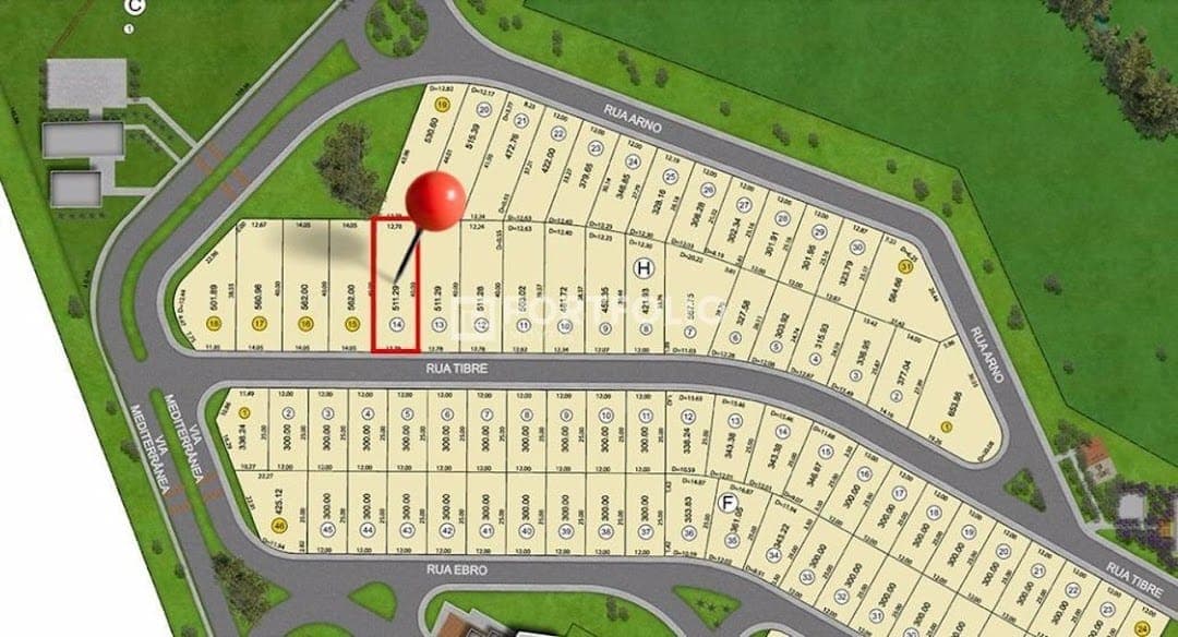 Lote/Terreno à venda com 511 m² no Jardins Barcelona, Senador Canedo