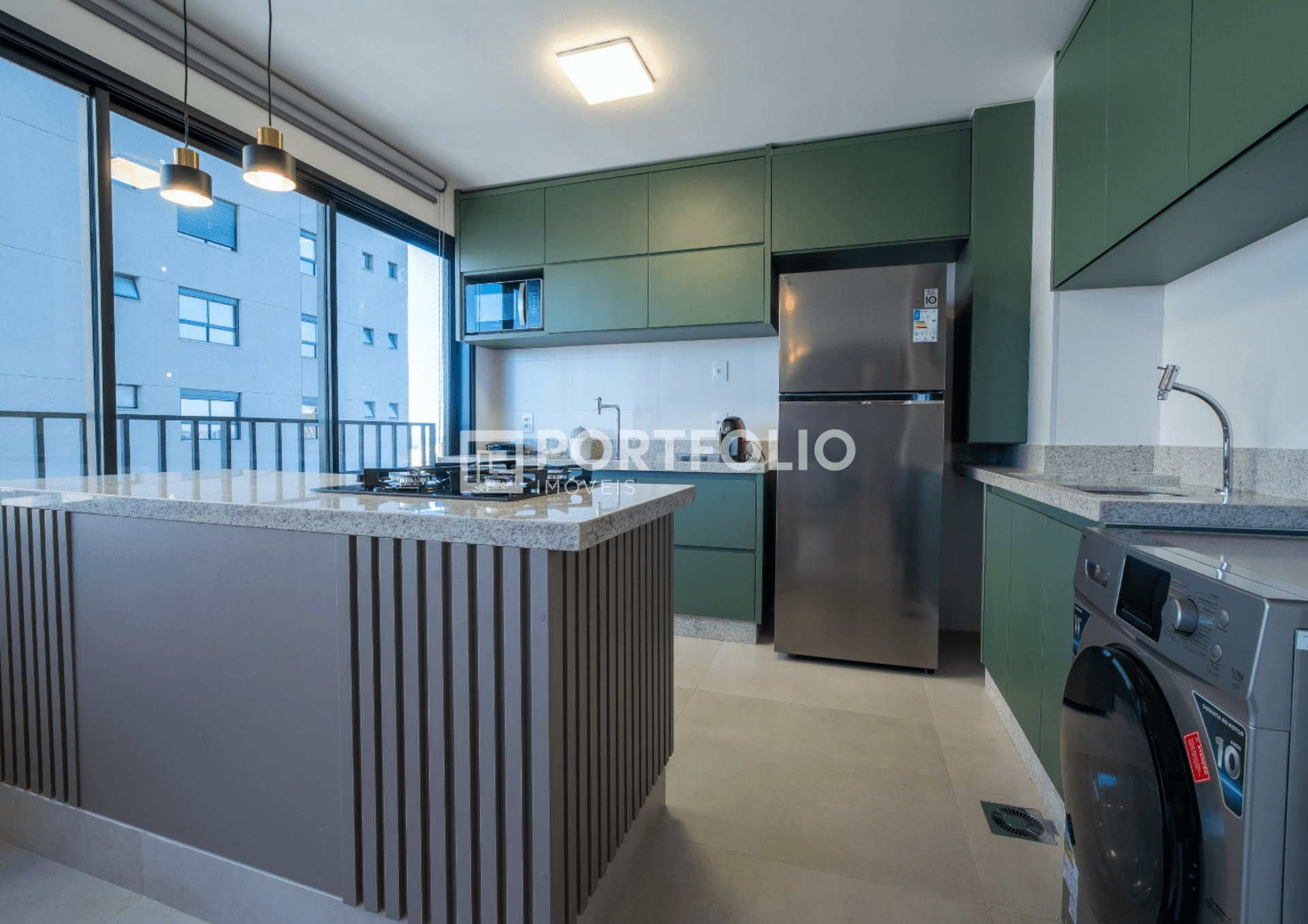 Apartamento mobiliado para locação com 74m² Moove Home, Setor Bueno - Goiânia
