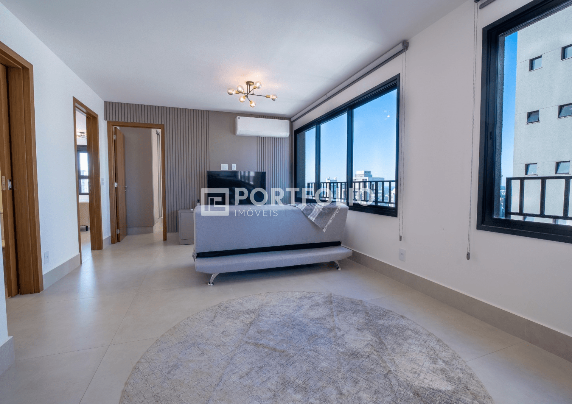 Apartamento mobiliado para locação com 74m² Moove Home, Setor Bueno - Goiânia